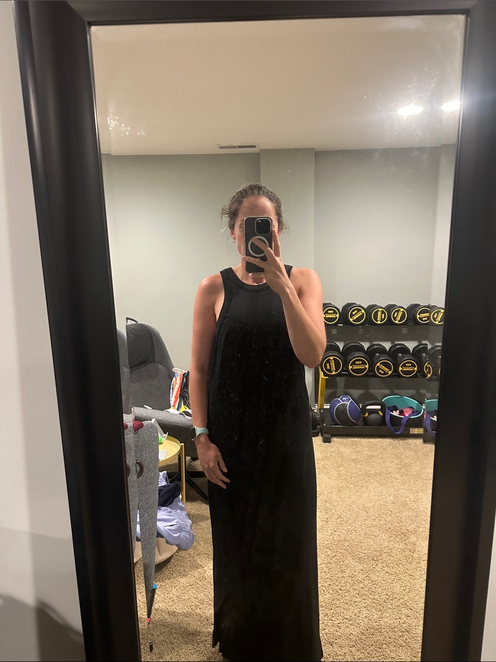 LOFT Black Maxi Dress